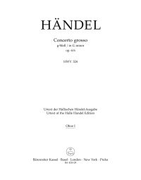 Concerto grosso in G minor Op.6/6 (HWV 324) (Oboe I)