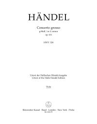 Concerto grosso in G minor Op.6/6 (HWV 324) (Viola)