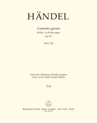 Concerto grosso in B-flat major Op.6/7 (HWV 325) (Viola)