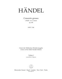 Concerto grosso in C minor Op.6/8 (HWV 326) (Violin I)