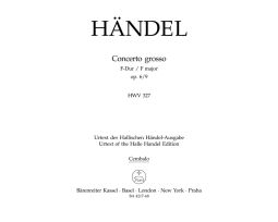 Concerto grosso in F major Op.6/9 (HWV 327) (Cembalo)