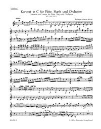Concerto for Flute and Harp in C major (K.299) (Violin I)