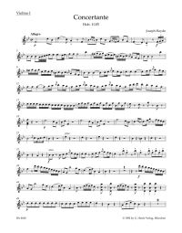 Concertante for Oboe, Bassoon, Violin, and Violoncello (Hob.I:105) (Violin I)