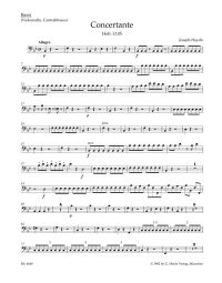 Concertante for Oboe, Bassoon, Violin, and Violoncello (Hob.I:105) (Cello/Bass)