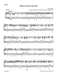 Missa Sancti Nicolai (St Nicholas Mass) (Hob.XXII:6) (Organ)