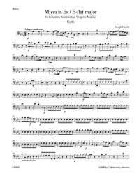 Mass in E-flat major (Great Organ Mass) (Hob.XXII:4) (Cello/Bass)