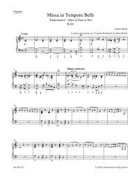 Missa in Tempore Belli (Hob.XXII:9) (Mass in Time of War) (Organ)