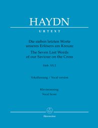 The Seven Last Words of our Saviour on the Cross (Hob.XX:2) (Vocal Version) (Vocal Score)