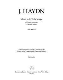 Creation Mass in B Flat (Hob.XXII:13) (Cello)