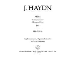 Mass in B-flat major (Harmonie-Messe) (HobXXII:14) (Organ)