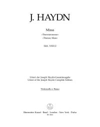 Mass in B-flat major (Theresa Mass) (Hob.XXII:12) (Cello/Bass)