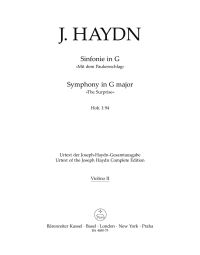 Symphony No.94 in G major (The Surprise) (Hob.I:94) (Violin II)