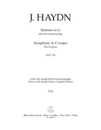 Symphony No.94 in G major (The Surprise) (Hob.I:94) (Viola)