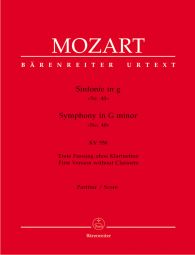Symphony No.40 in G minor (K.550) (Full Score first version without clarinets)