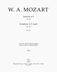 Symphony No.18 in F major (K.130) (Viola)