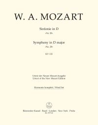 Symphony No.20 in D major (K.133) (Wind Set)
