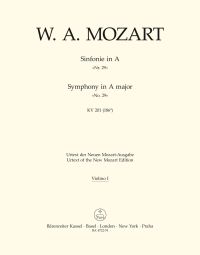Symphony No.29 in A major (K.201) (Violin I)