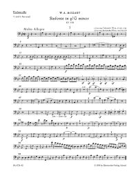 Symphony No.40 in G minor (K.550) (Cello)