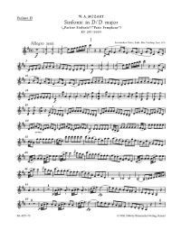 Symphony No.31 in D major (K.297) (Paris) (Violin II)