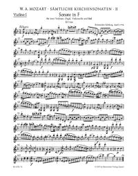 Complete Church Sonatas: Volume 2 (Violin I)