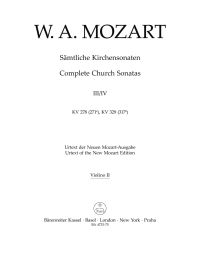 Church Sonatas Vol 3/4 (K.278, 329) (Violin II)