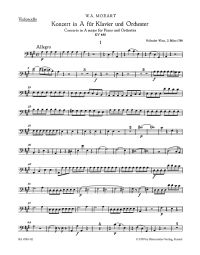 Concerto for Piano No.23 in A major (K.488) (Cello)