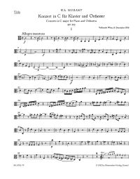 Concerto for Piano No.25 in C major (K.503) (Viola)