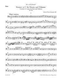 Concerto for Piano No.25 in C major (K.503) (Bass)