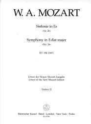 Symphony No.26 in E-flat major (K.184) (Violin II)