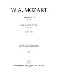 Symphony No.23 in D major (K.181) (Viola)