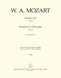 Symphony No.24 in B-flat major (K.182) (Viola)