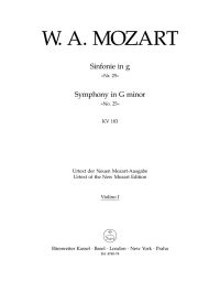 Symphony No.25 in G minor (K.183) (Violin I)