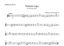 Tantum ergo in B-flat (K.142) (Trumpet I/II)