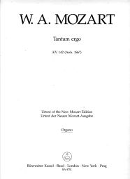 Tantum ergo in B-flat (K.142) (Organ)