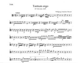Tantum ergo in B-flat (K.142) (Viola)