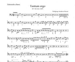 Tantum ergo in B-flat (K.142) (Cello/Bass)