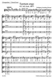 Tantum ergo in B-flat (K.142) (Chorus Score)