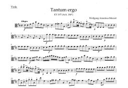 Tantum ergo in D major (K.197) (Viola)
