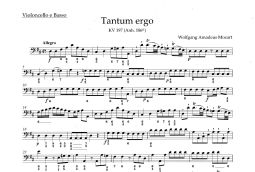 Tantum ergo in D major (K.197) (Cello/Bass)