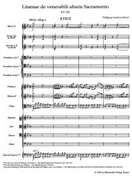 Litaniae de venerabili altaris sacramento in B-flat major (K.125) (Wind Set)