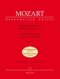 Concerto for Clarinet in A major (K.622) (Clarinet in B-flat & Piano)