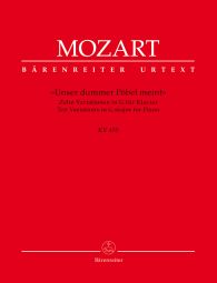 Ten Variations in G major on Unser dummer Pöbel meint (K.455) (Piano)