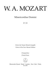Misericordias Domini (K.222) (Choral Score)