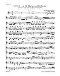 Concerto for Piano No.9 in E-flat major (K.271) (Jeunehomme) (Violin II)