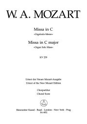 Missa in C major (K.259) (Organ Solo Mass) (Choral Score)