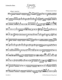 Concerto for Flute in G major (K.313) (Cello/Bass)