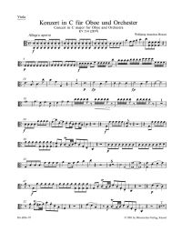 Concerto for Oboe in C major (K.314) (Viola)