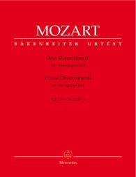 Three Divertimenti for String Quartet (K.136-138)