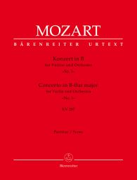 Concerto for Violin No.1 in B-flat major (K.207) (Full Score)