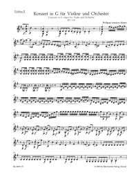 Concerto for Violin No.3 in G major (K.216) (Violin II)